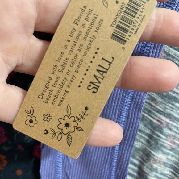 Natural Life Floral Print Women's workout crop Top - Picture 5 of 6